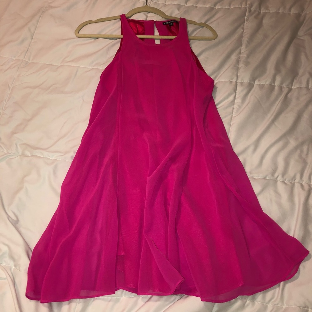 Bright pink dress
